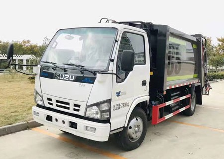 慶鈴五十鈴壓縮垃圾車圖片