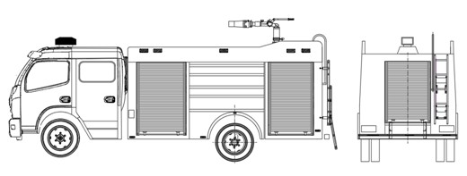 消防車上裝結(jié)構(gòu)圖